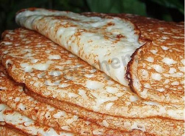 Блинчики на теплом молоке