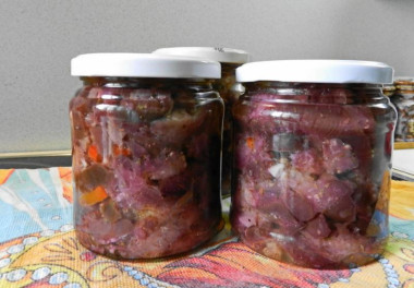 Маринованные баклажаны с чесноком на зиму
