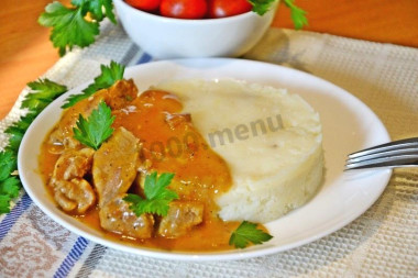 Подливка мясная с мукой и томатной пастой