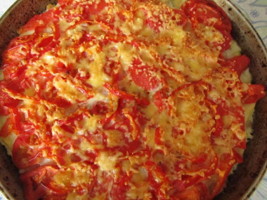 Запеканка овощная с фаршем, сыром