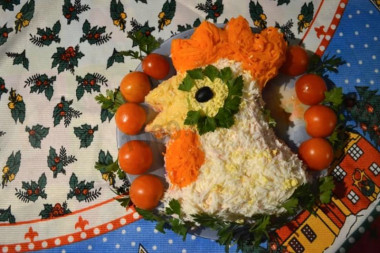 Салат Золотой петушок