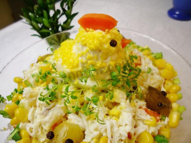 Салат Петух без мяса