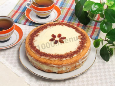 Шарлотка с заварным кремом