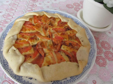Галета с помидорами и сыром