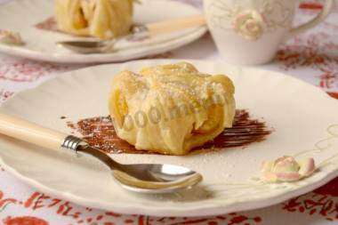 Слойки с мандаринами и шоколадом