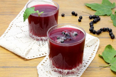 Кисель из черной смородины