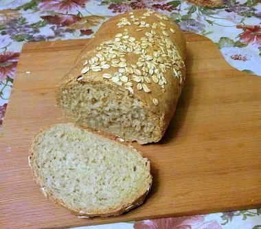 Хлеб с овсяными хлопьями в духовке