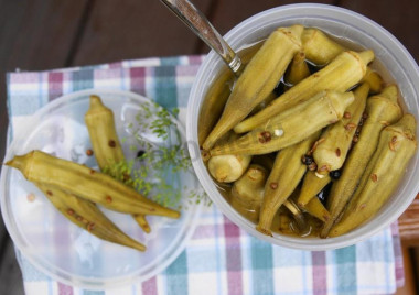 Маринованная бамия со специями