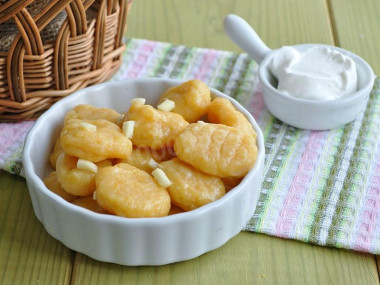 Картофельные ньокки с тыквой