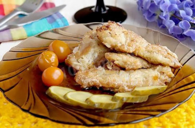 Жареная нежная печень щуки