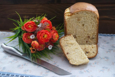 Творожный кулич в хлебопечке