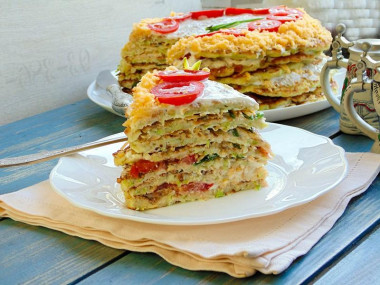 Кабачковый торт с сыром
