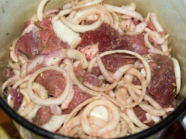 Мясо в виноградном уксусе