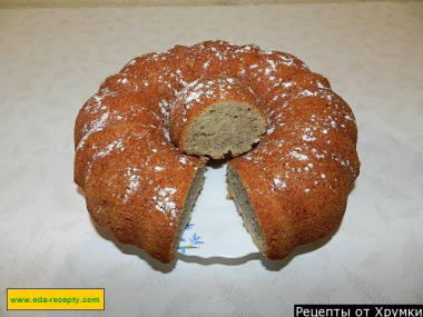 Банановый кекс с ванильным вкусом