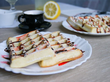 Вафли на маргарине без вафельницы Венские