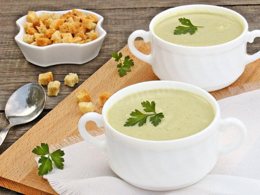Пюре из брокколи и цветной капусты