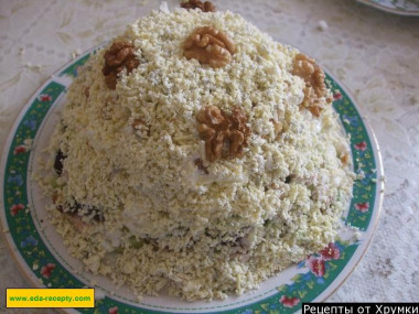 Салат куриный орехи яйца чернослив