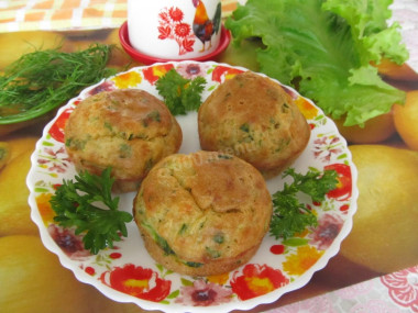 Маффины с кабачком и сыром