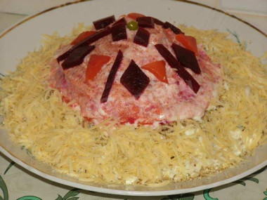 Салат  вареная говядина с картофелем