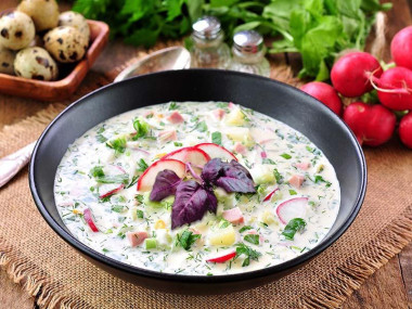 Окрошка классическая на минералке
