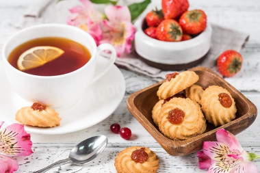 Сдобное печенье курабье
