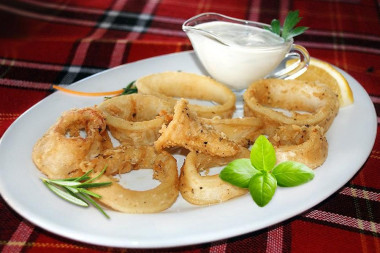 Замороженные кальмары в кляре
