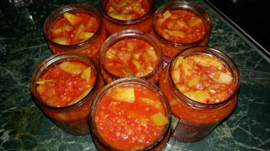 Лечо из огурцов и болгарского перца на зиму