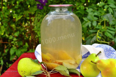Компот из груш с лимонной кислотой