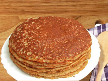Блины на сыворотке с гречневой мукой