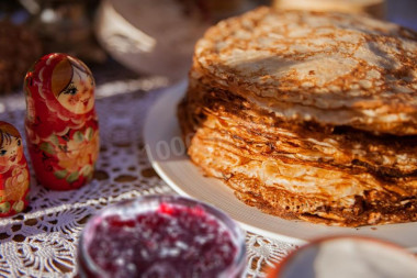 Блины на кислом молоке с кипятком