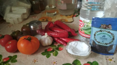 Рецепт - Соус чили на меду - Шаг 1 - Подготовка продуктов.