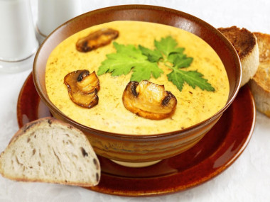 Гороховое пюре с грибами