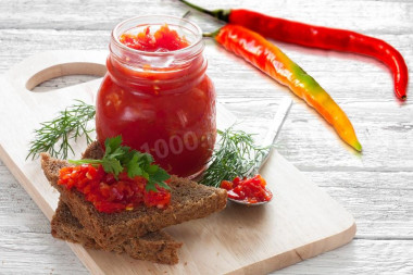 Острая аджика пальчики оближешь на зиму