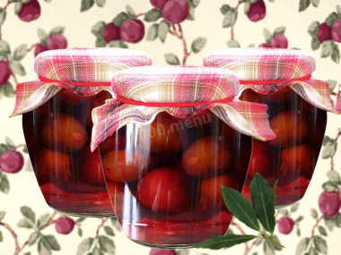 Маринованные сливы на зиму Пикантные