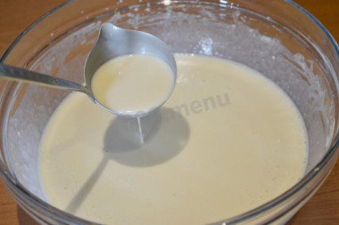 Тесто для блинов с начинкой на молоке