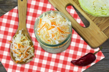 Вкусная маринованная капуста на зиму с уксусом