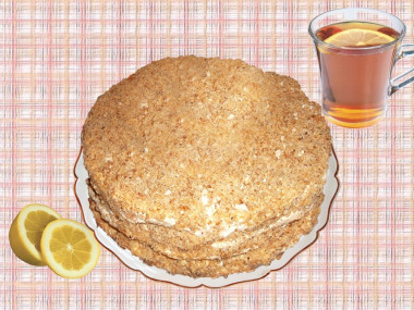 Торт Каприз с черносливом