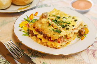 Классическая лазанья болоньезе