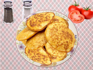 Оладьи из икры трески
