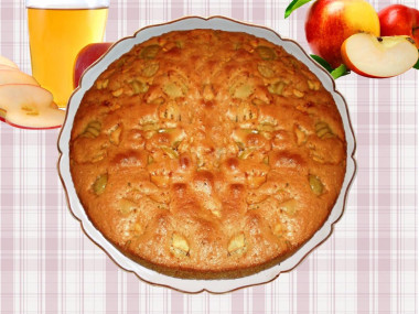 Классическая шарлотка в мультиварке с яблоками