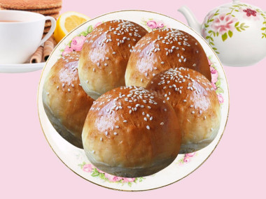 Булочки из кислого теста