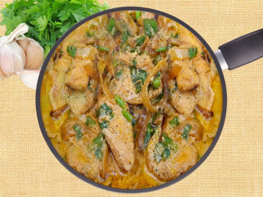 Тушеная куропатка с картофелем