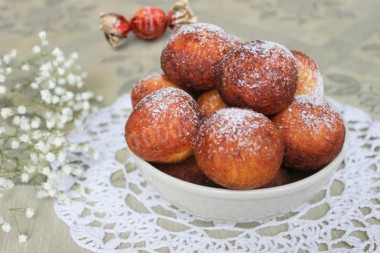Пончики творожные вкуснятина из детства