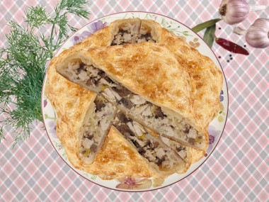 Пирог с волнушками