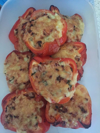 Перец запечённый с фаршем