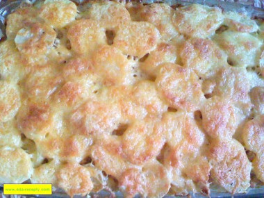 Картофельная запеканка с мясом индейки