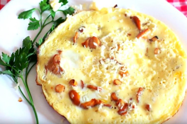 Рыжики с яйцом