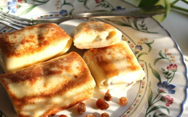 Блинчики с творогом классические