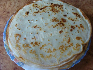 Блинчики из теста с яблоками без начинки