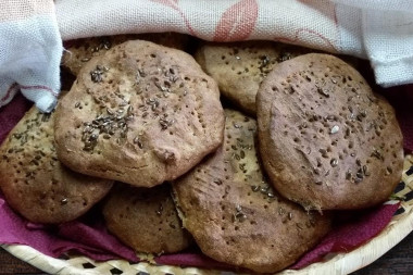 Лепешки из ржаных отрубей